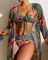 Solène | Bikini-Set mit Blumenrock