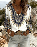 Berta | Top mit Retro-Print