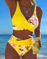 Jessica | Bikini mit Kontrast-Blumenmuster