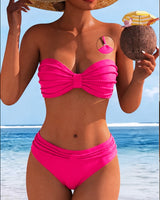 Cindy | Schlichter Bikini mit Halterausschnitt