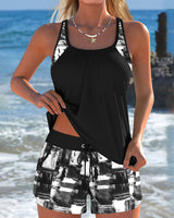 Melina | Tankini im Tie-Dye-Stil mit Shorts