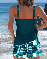 Melina | Tankini im Tie-Dye-Stil mit Shorts