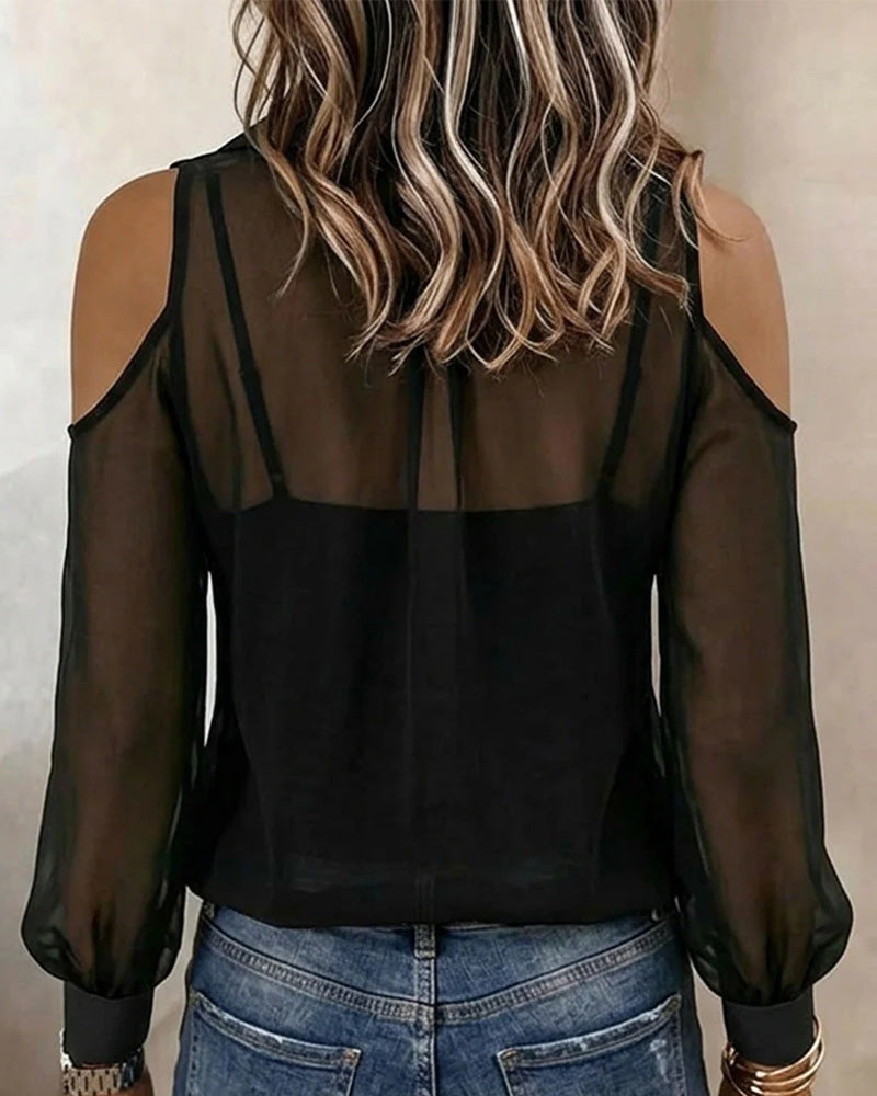 Mia | Zweiteiliges Set mit Schulterfreiem Shirt