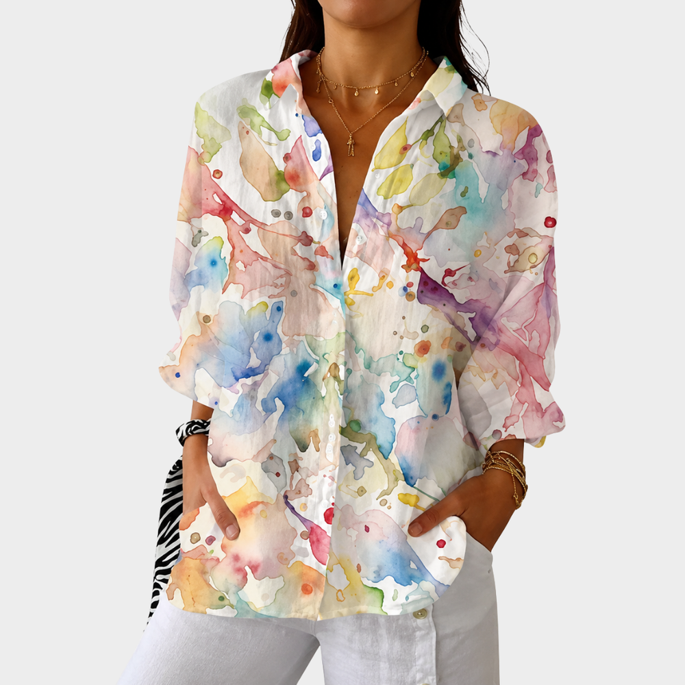 Stefanie | Bunte Blumenbluse