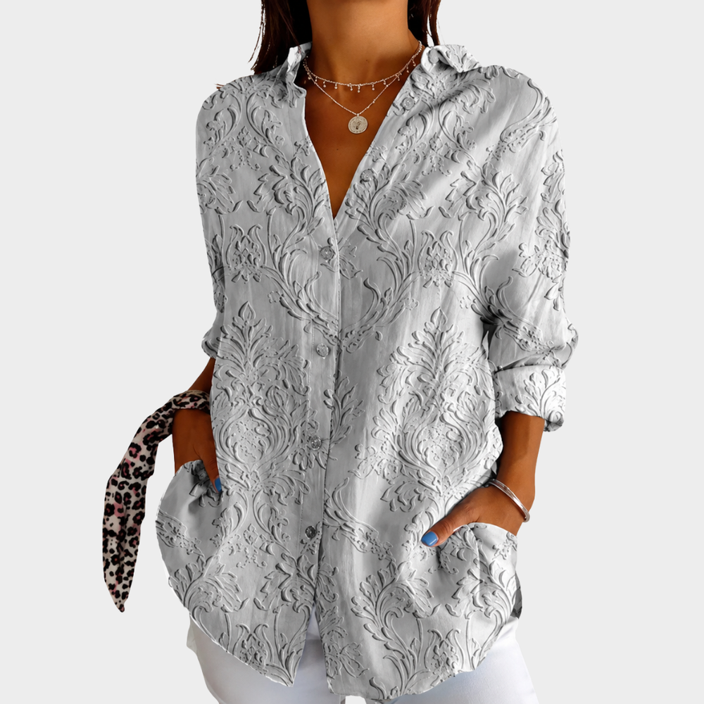 Simone | Leichte Blumenbluse mit Print