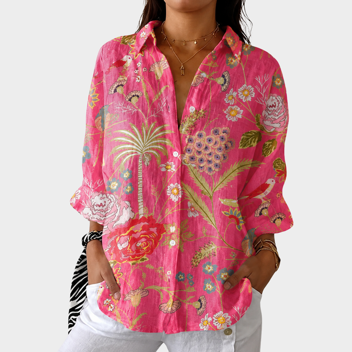 Christa | Leichte Blumenbluse