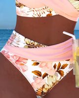 Jessica | Bikini mit Kontrast-Blumenmuster