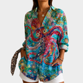 Annika | Bluse mit Ozean-Blütenprint