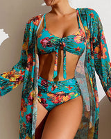 Solène | Bikini-Set mit Blumenrock