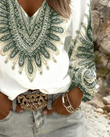 Berta | Top mit Retro-Print