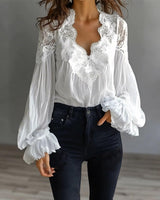 Frieda | Patchwork-Spitzenbluse