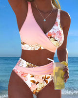 Jessica | Bikini mit Kontrast-Blumenmuster