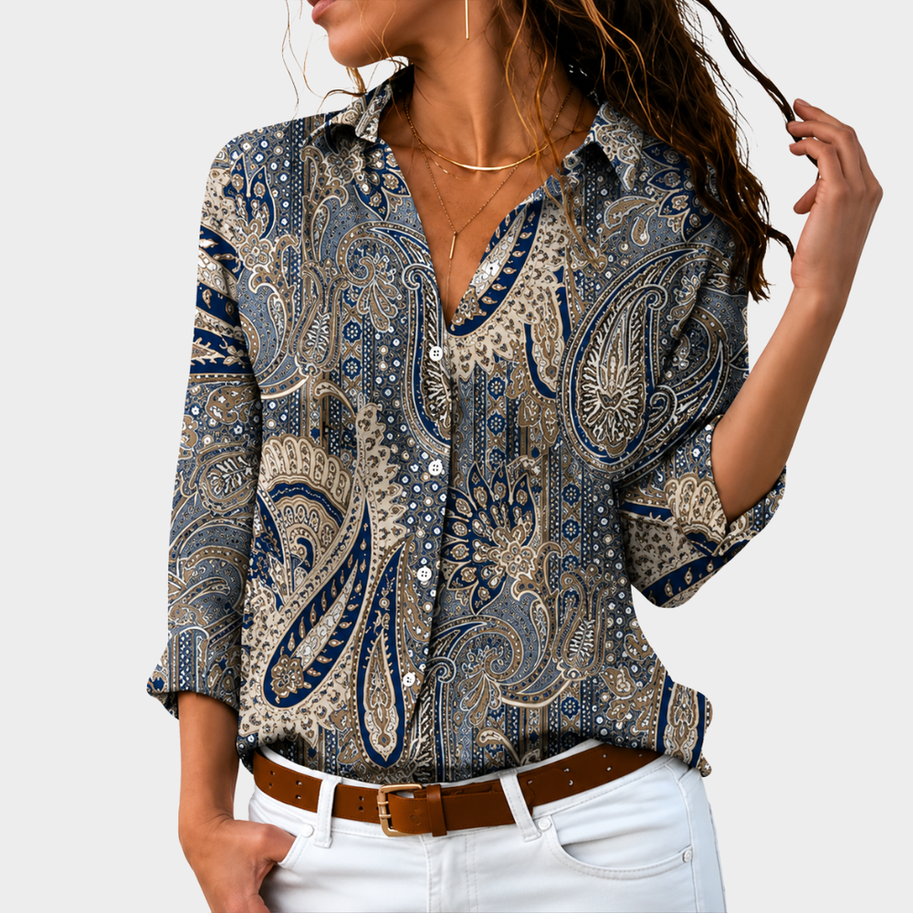 Esther | Zeitlose Bluse mit Paisley-Print