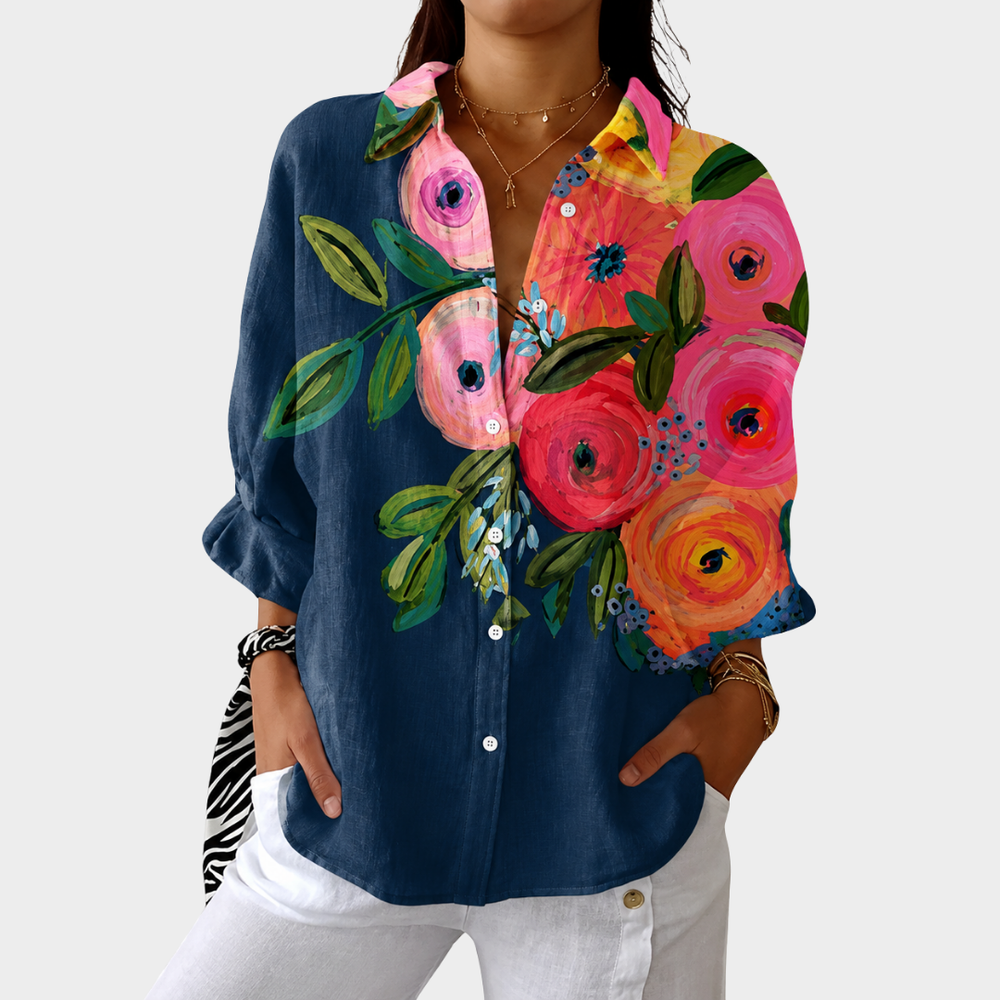 Cornelia | Leichte Blumenbluse