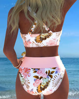 Jessica | Bikini mit Kontrast-Blumenmuster