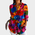 Bettina | Bluse mit buntem Blütenprint