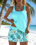 Vivienne | Stilvoller Tankini mit Meeresprint