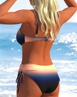 Aline | Bikini mit Farbverlauf und Kordelzug