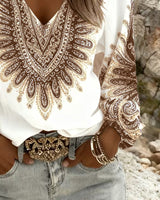Berta | Top mit Retro-Print