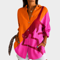 Vreni | Statement-Bluse mit Safari-Print
