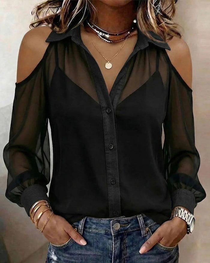 Mia | Zweiteiliges Set mit Schulterfreiem Shirt
