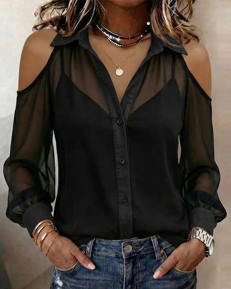 Mia | Zweiteiliges Set mit Schulterfreiem Shirt