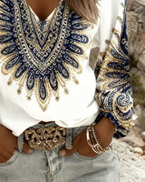 Berta | Top mit Retro-Print