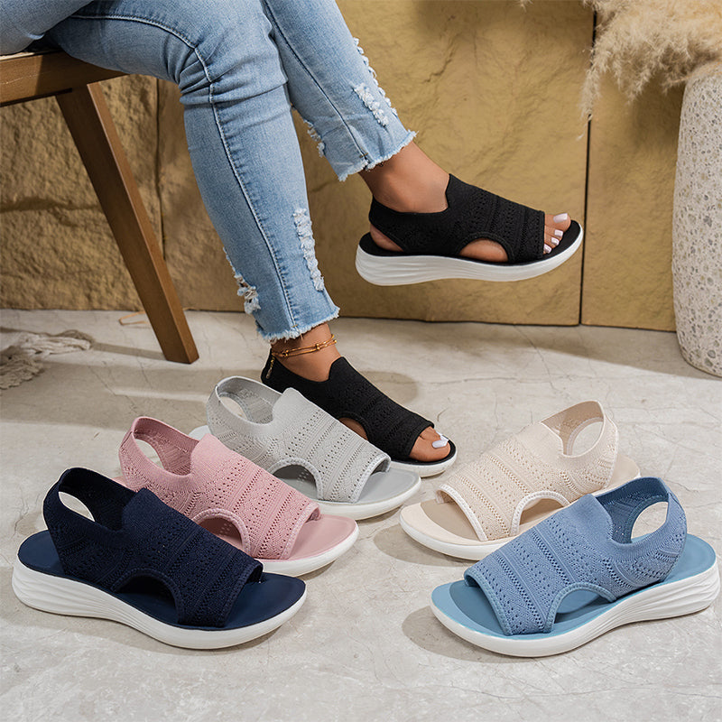 Anne | Atmungsaktive Plateau-Sandalen
