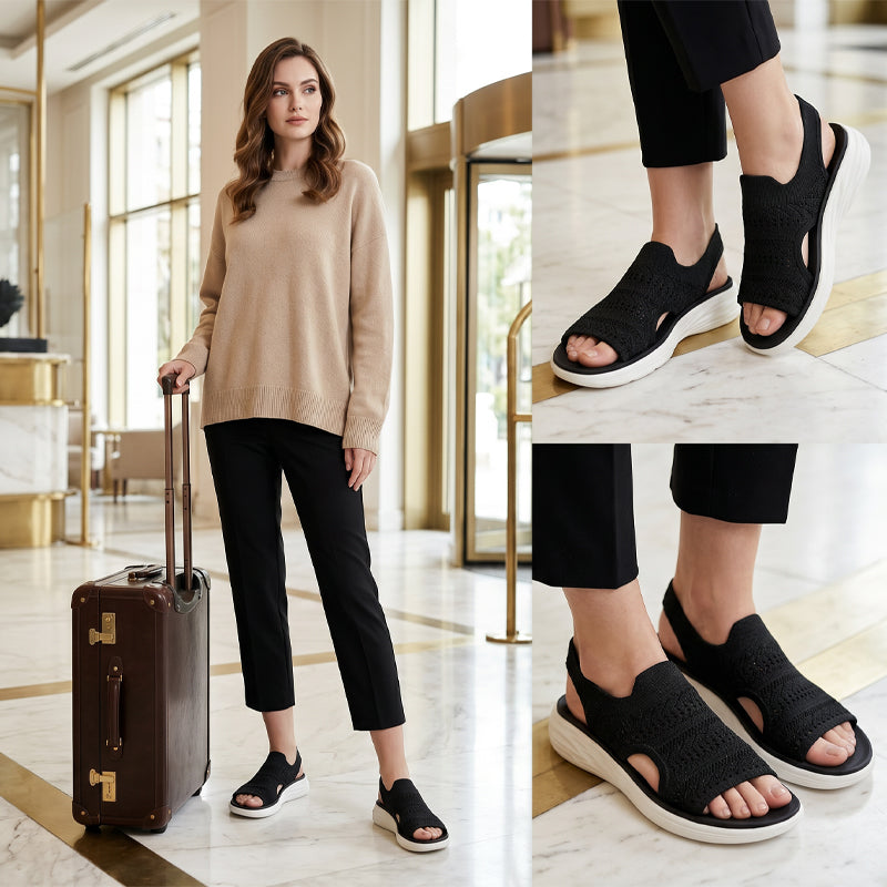 Anne | Atmungsaktive Plateau-Sandalen