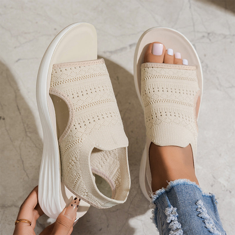 Anne | Atmungsaktive Plateau-Sandalen