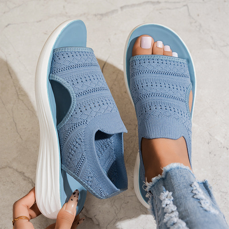 Anne | Atmungsaktive Plateau-Sandalen